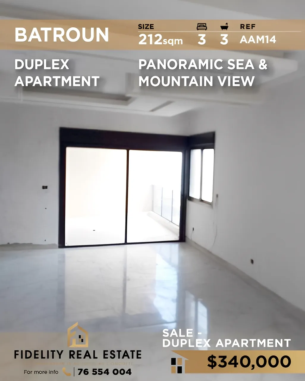 Apartment for Sale in Batroun, Lebanon - 3 bed, 3 bath