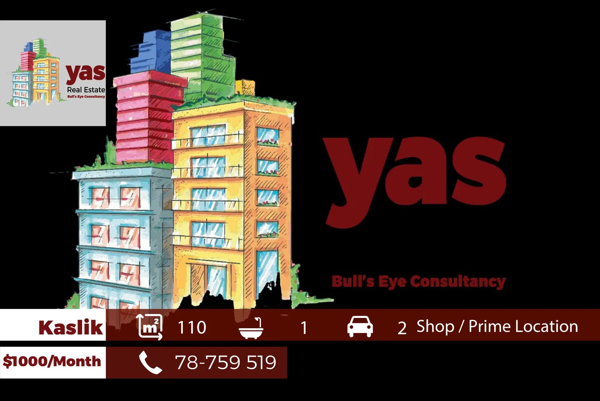 Shop for rent in Kaslik