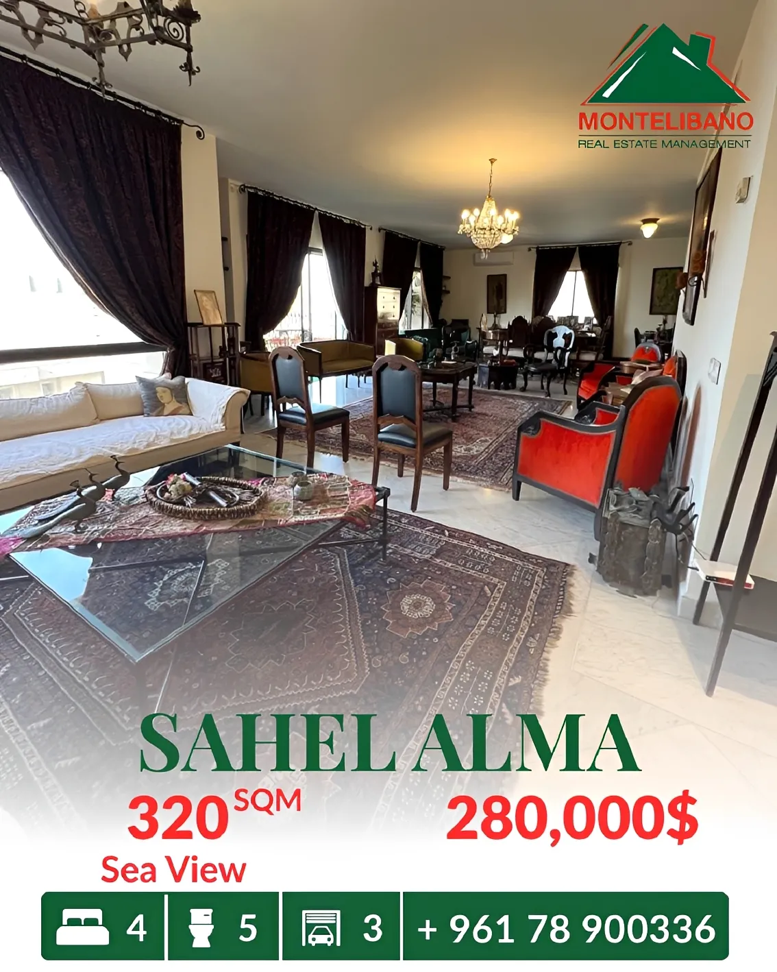 Apartment for Sale in Sahel Aalma, Lebanon