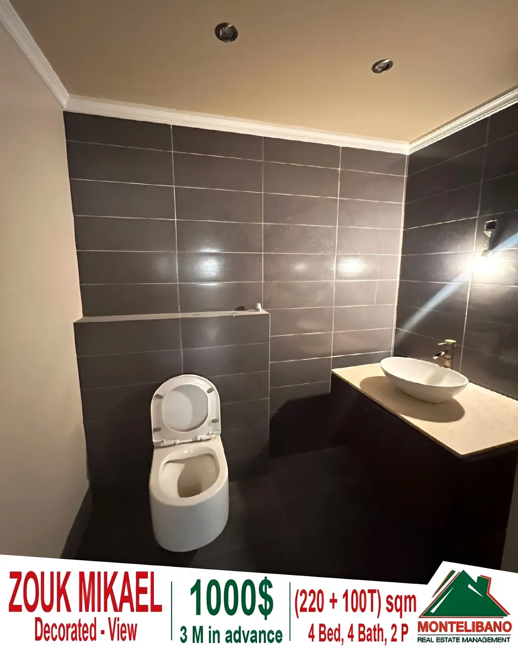 Apartment for rent in Zouk Mikael, Lebanon