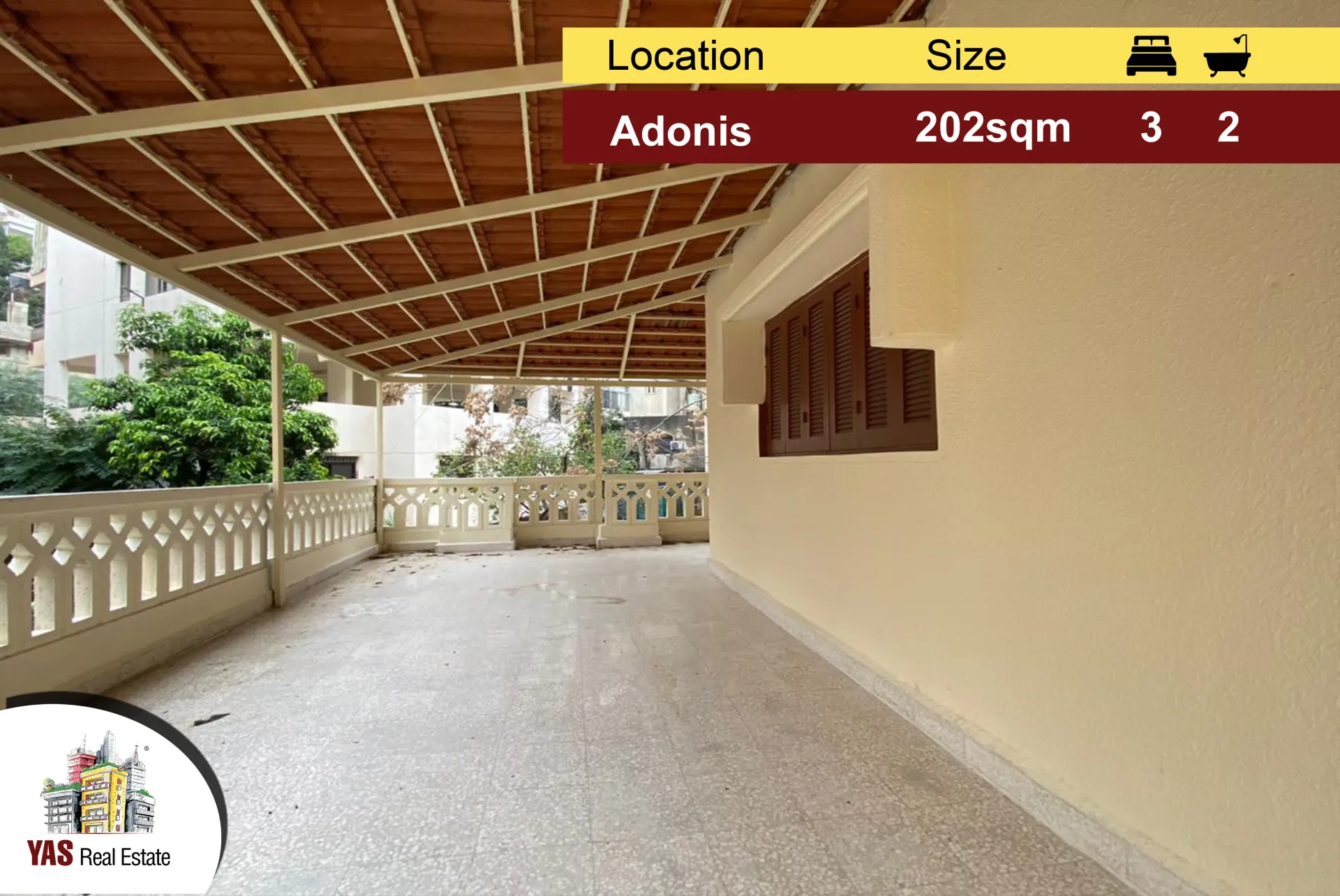 Apartment for Sale in Adonis - 3 bed, 2 bath