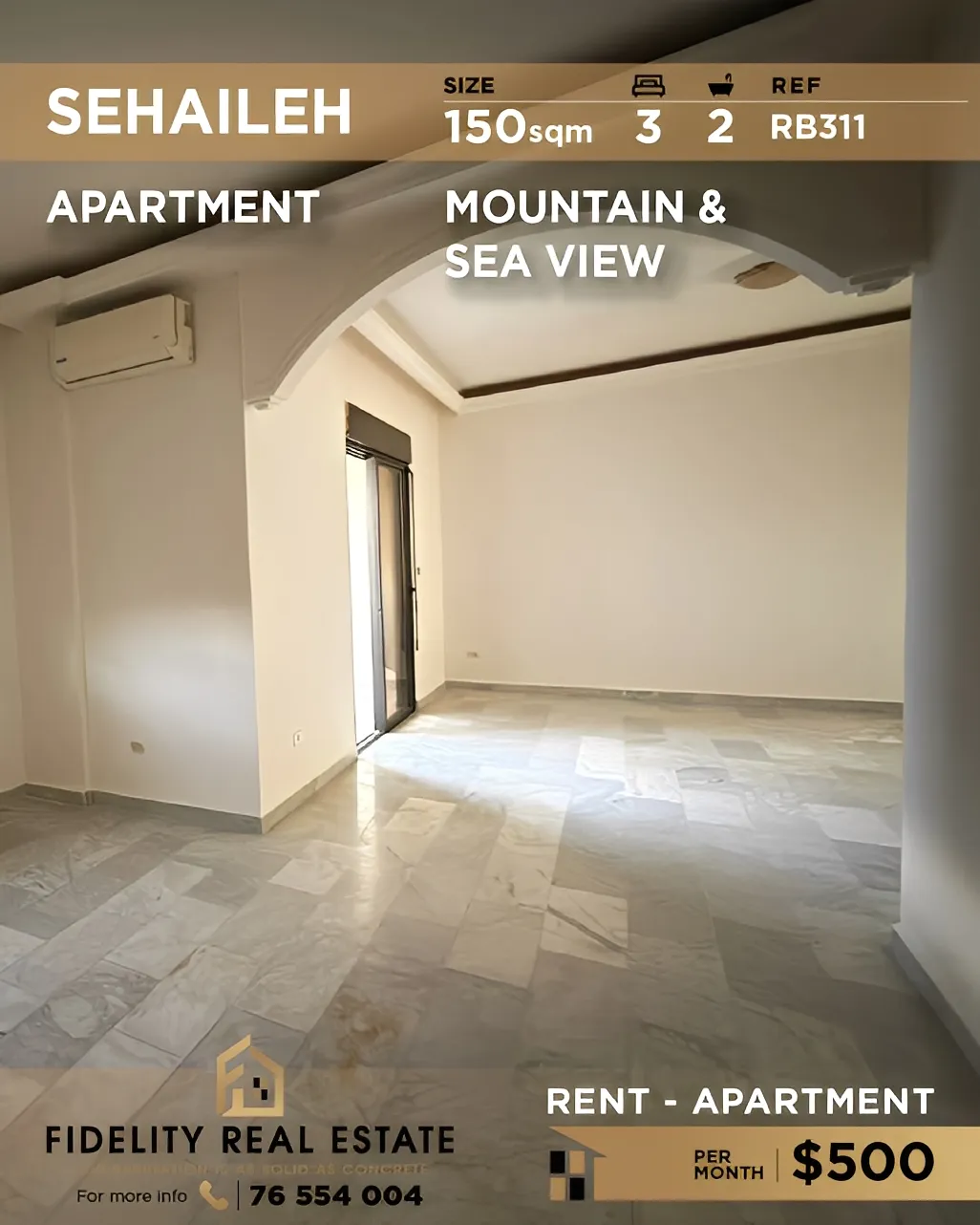 Apartment for Rent in Sehayleh, Lebanon - 3 bed, 2 bath