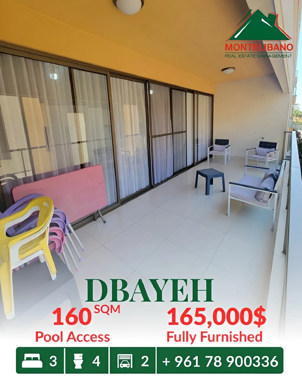Apartment for sale in Dbayeh