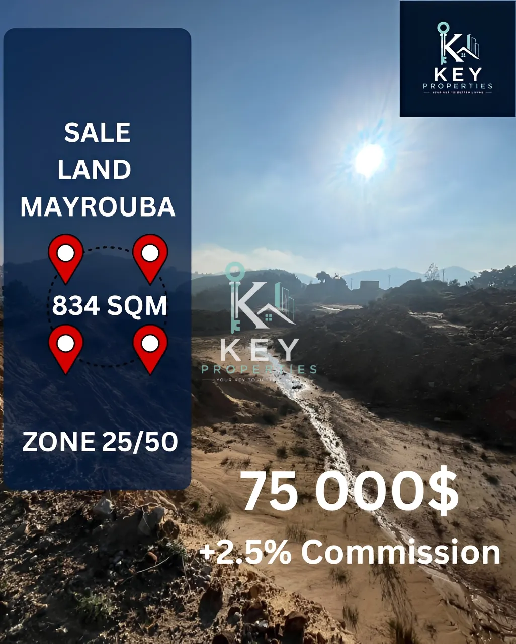 Land for sale in Mayrouba, Lebanon