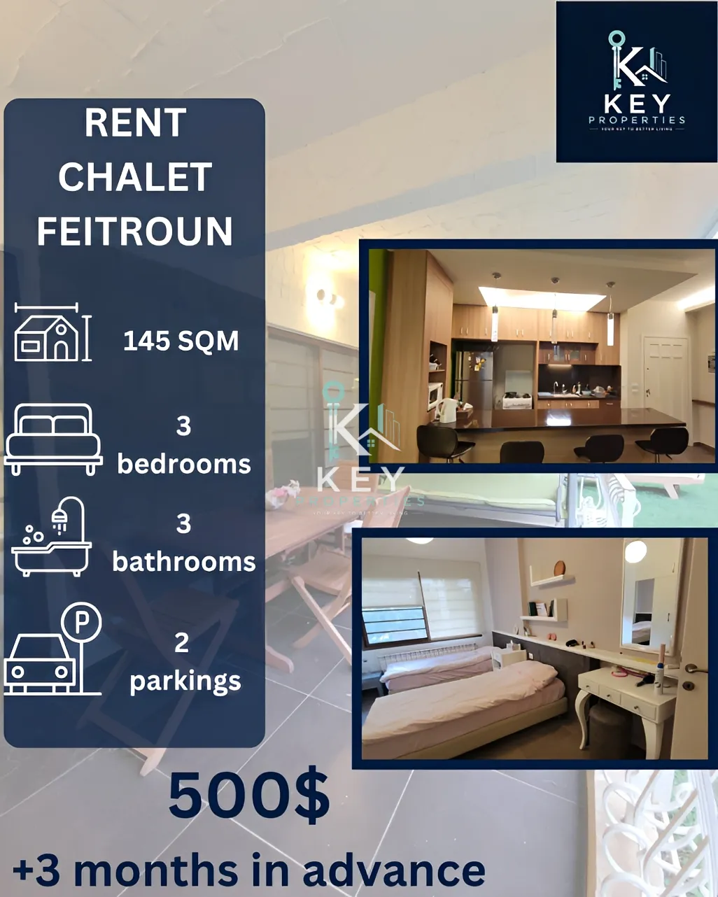 Chalet for rent in Faitroun