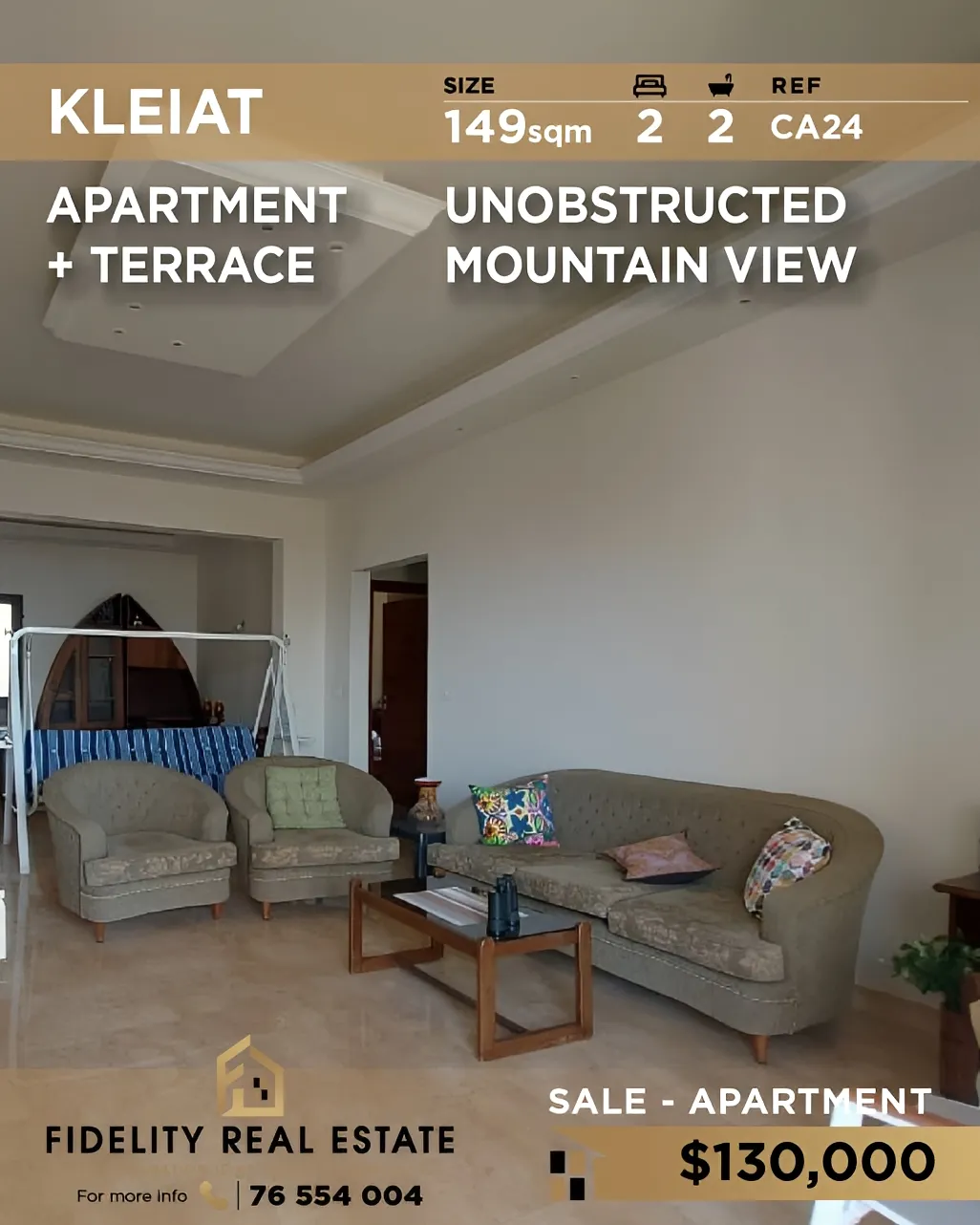 Apartment for sale in Qlayaat