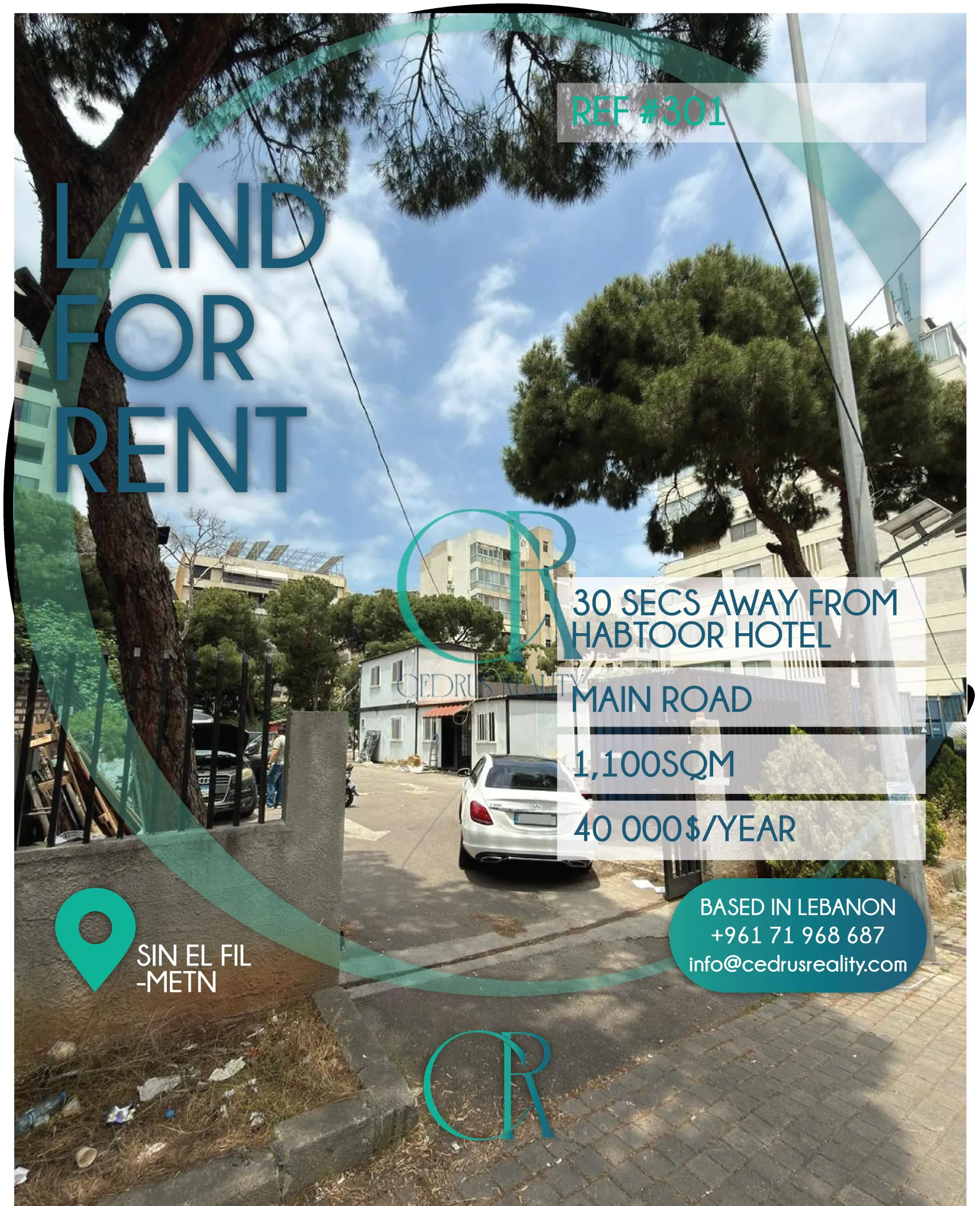 Commercial Land for rent in Sin El Fil, Lebanon