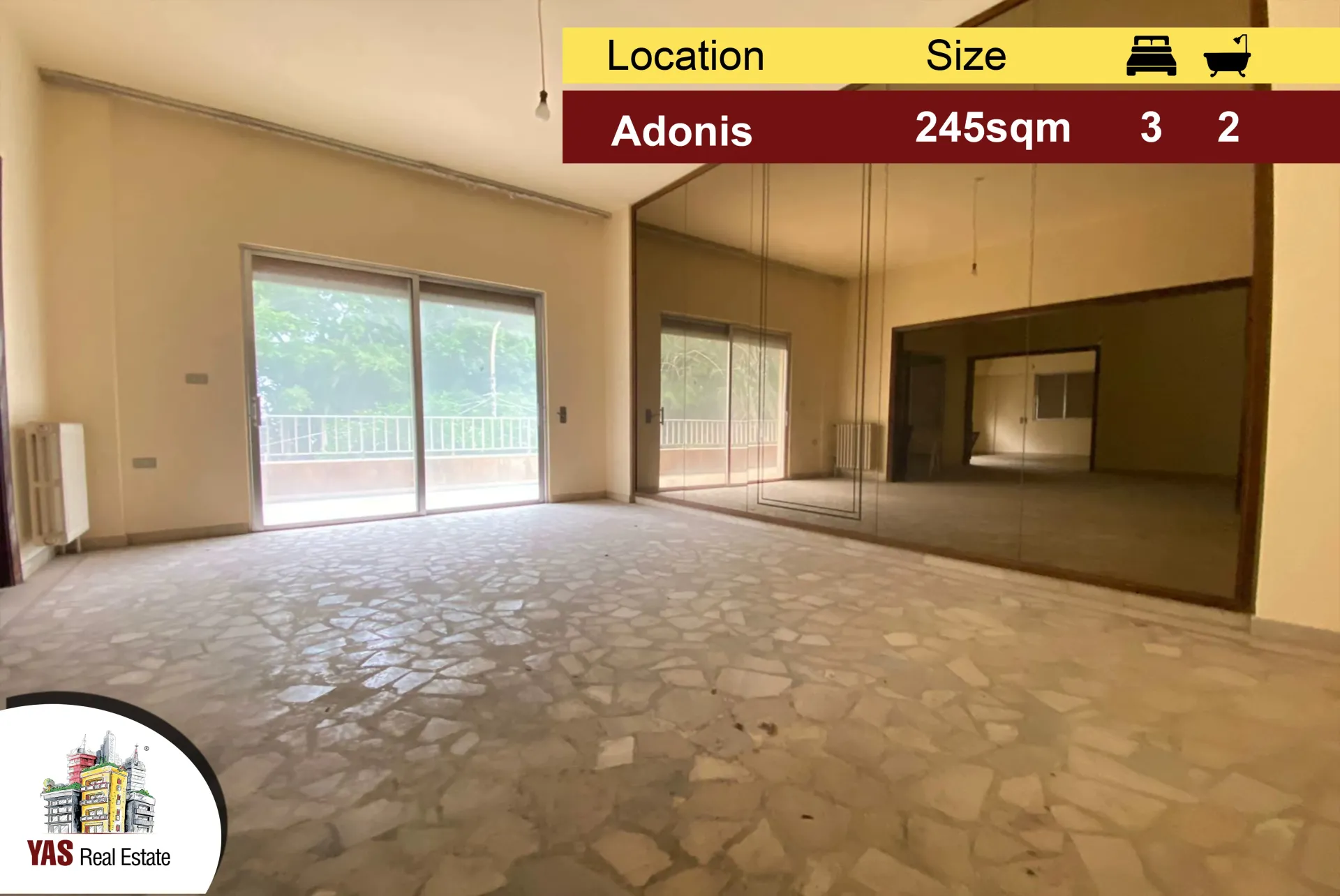 Apartment for Sale in Adonis - 3 bed, 2 bath