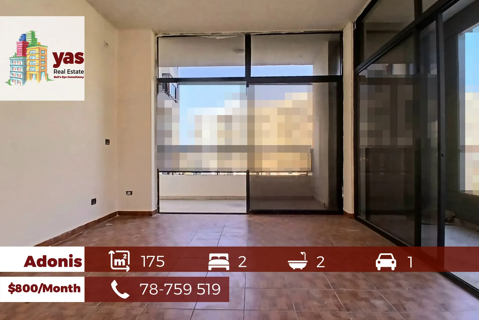 Apartment for rent in Adonis
