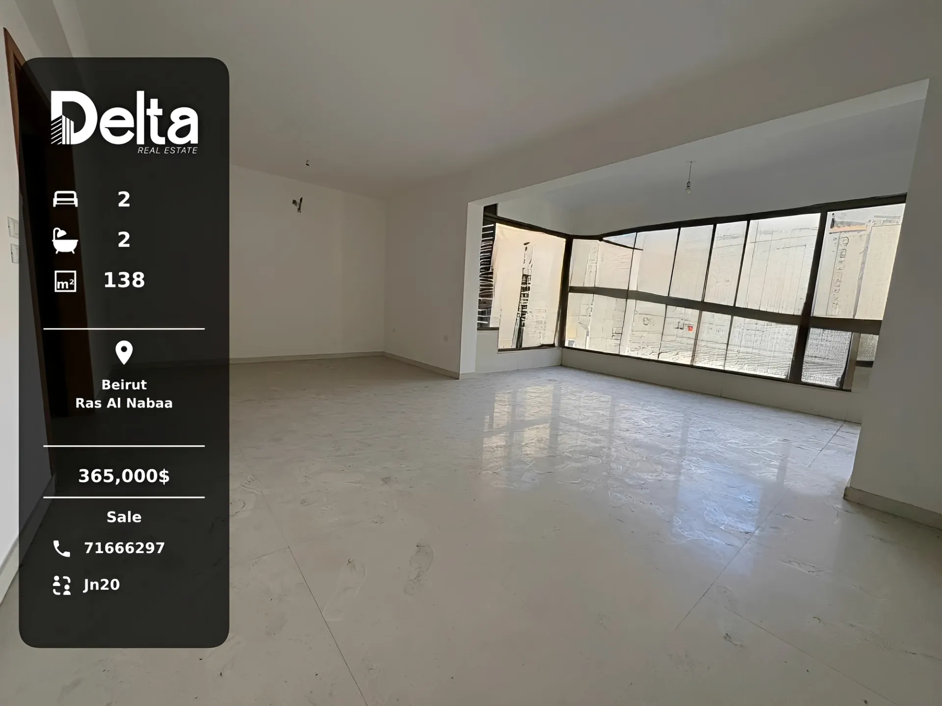 Apartment for sale in Ras al naba'a, beirut, lebanon - 2 bed, 2.0 bath