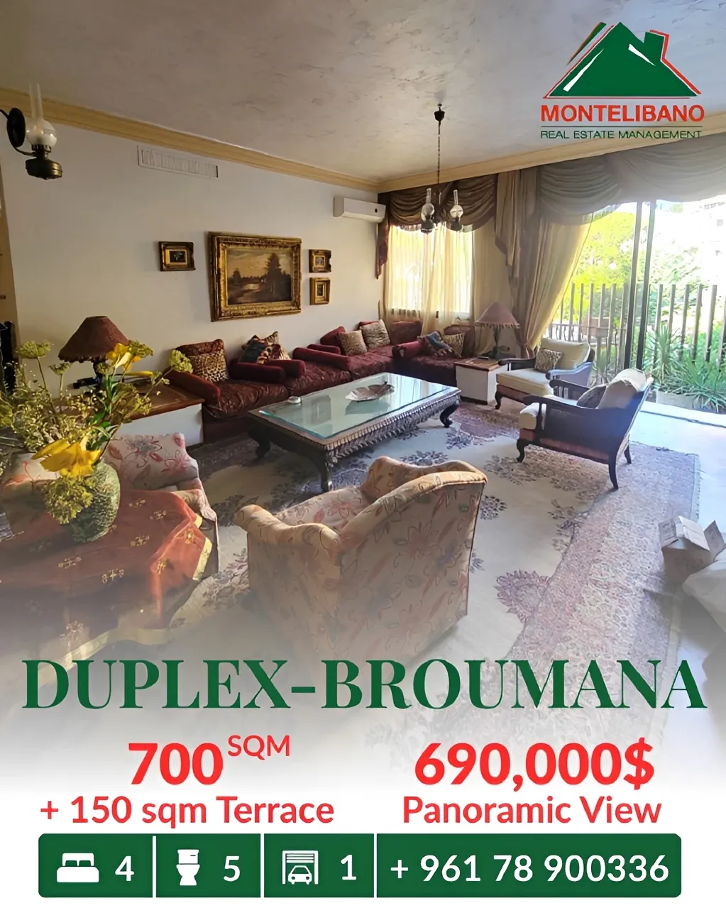 Villa for sale in Broummana, Lebanon