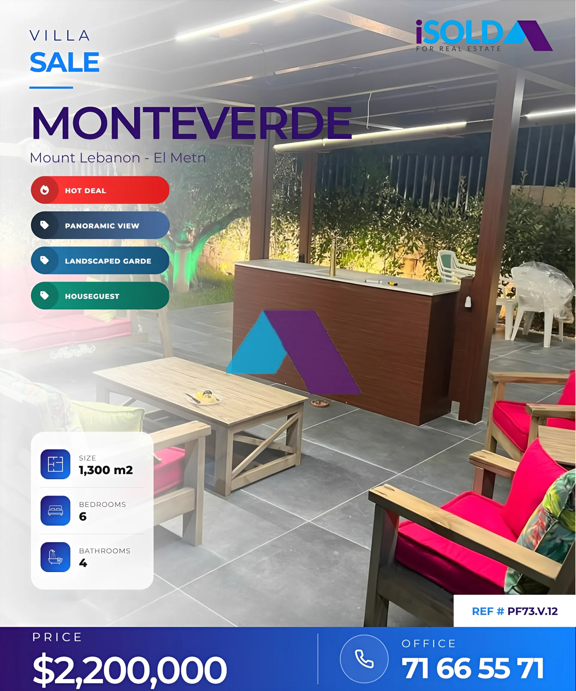 Villa for sale in Monteverde Main Street، Lebanon - 6 bed, 4 bath