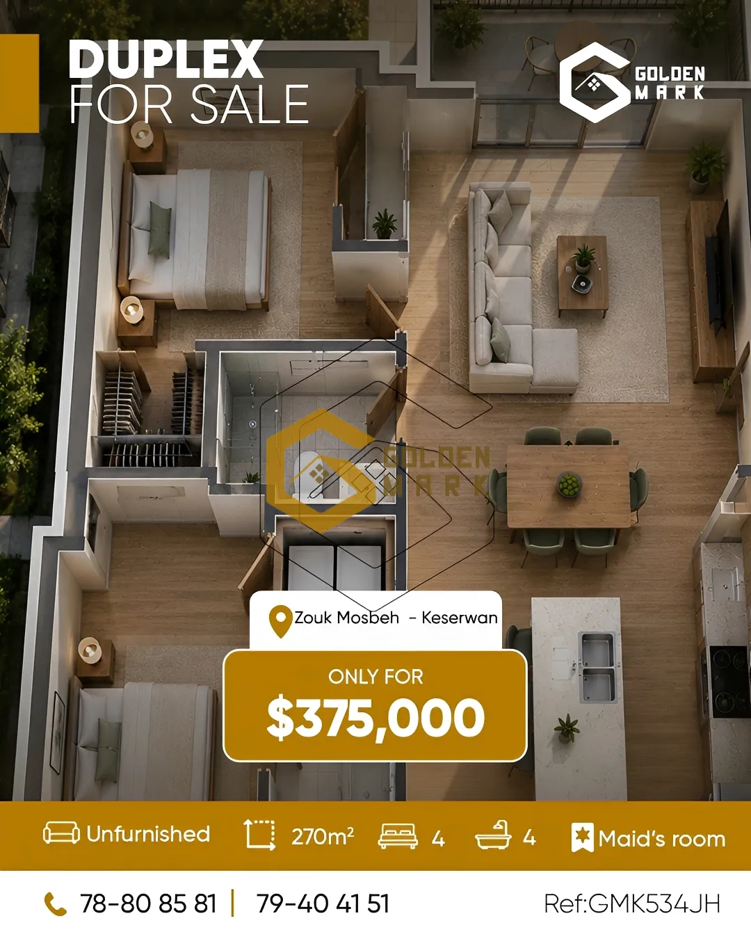 Duplex for Sale in Zouk Mosbeh