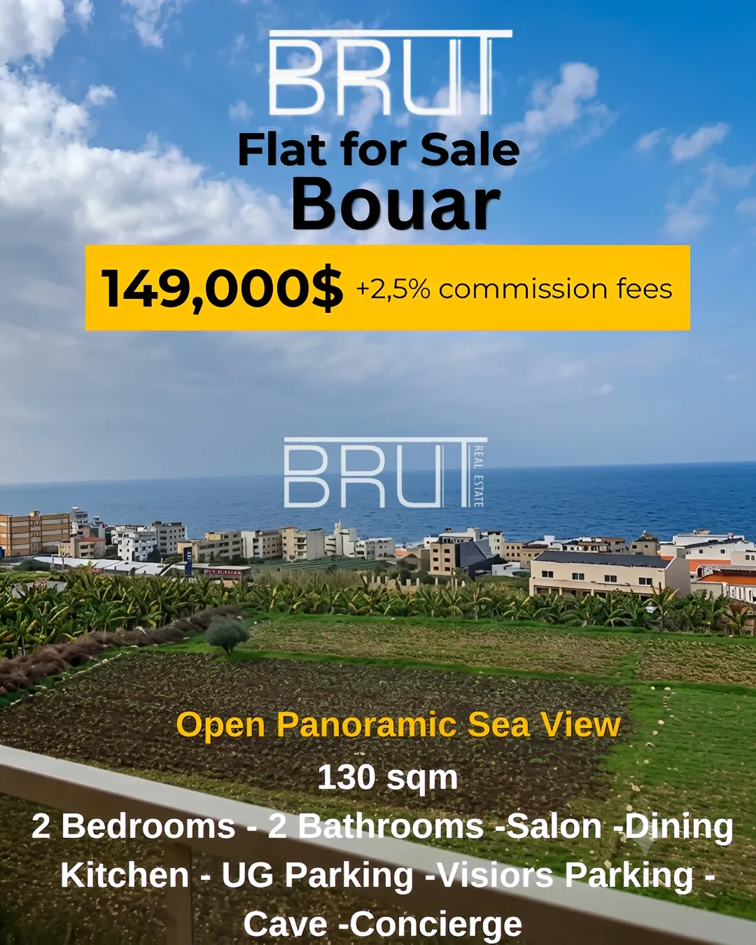 Apartment for sale in Bouar, lebanon - 2 bed, 2.0 bath