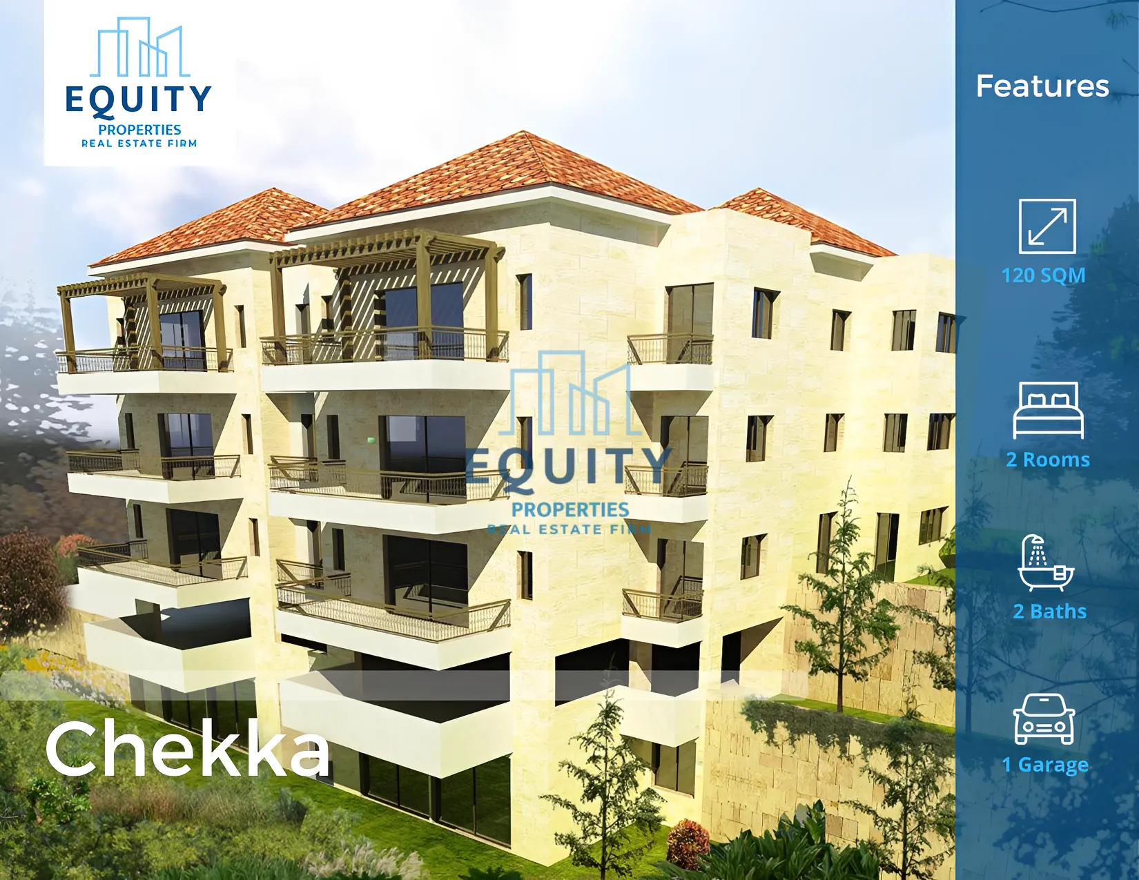 Apartment for Sale in Chekka - 2 bed, 2 bath