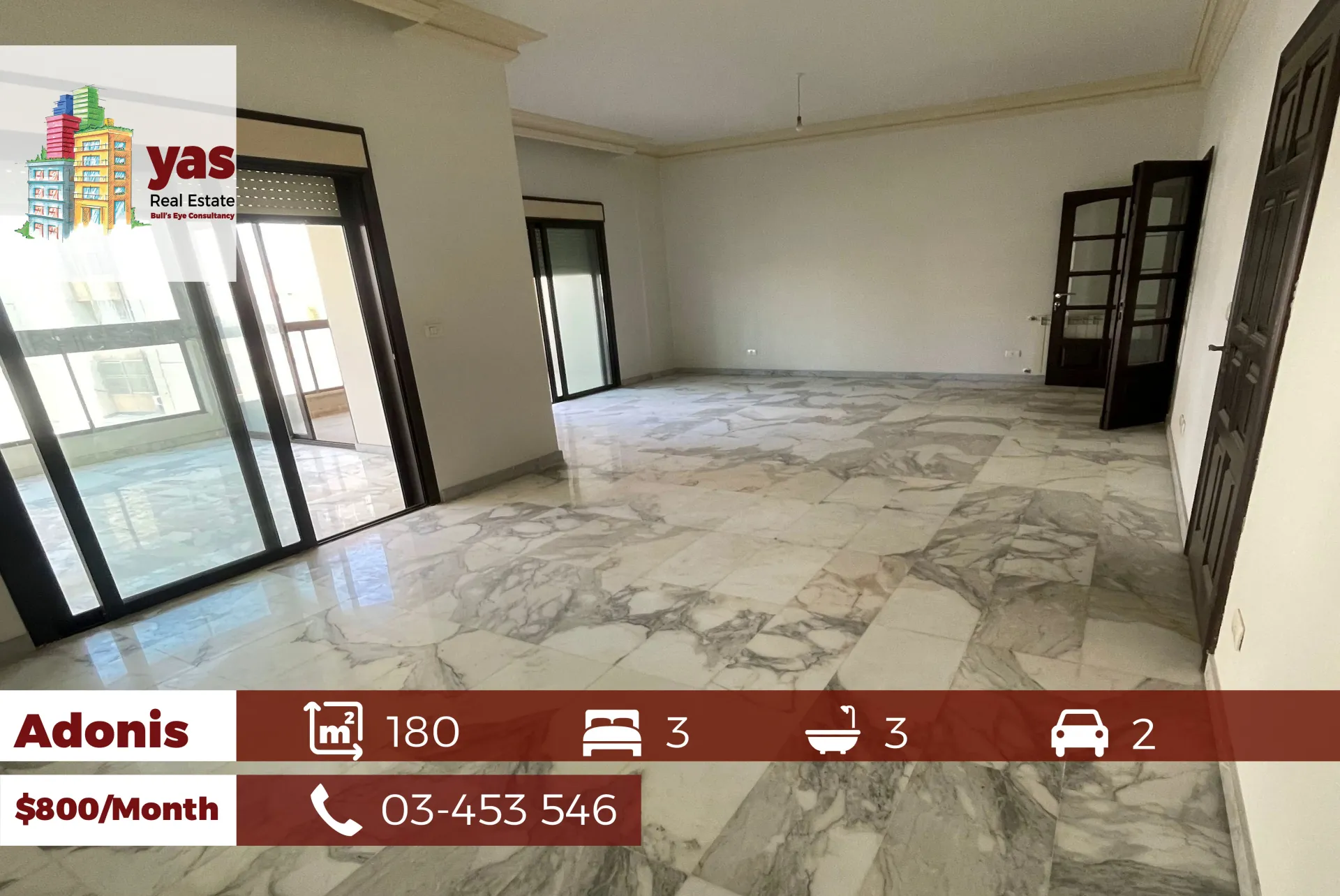 Apartment for Rent in Adonis - 3 bed, 3 bath
