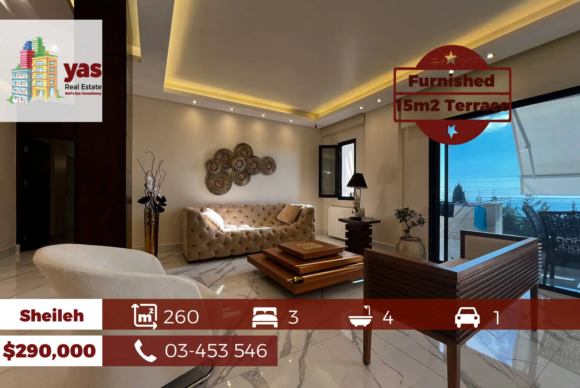 Apartment for Sale in Sehaile - 3 bed, 2 bath