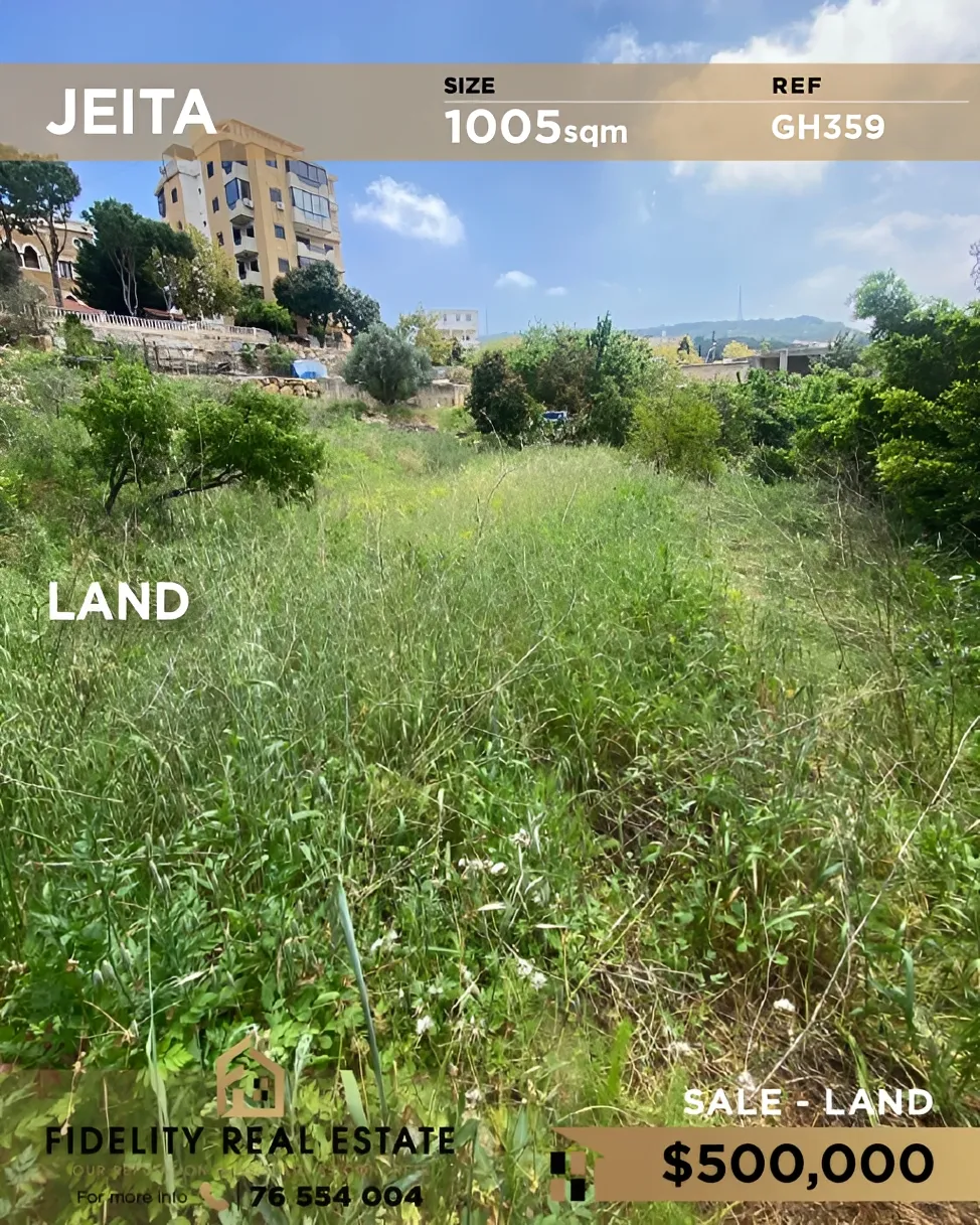 Residential Land for sale in Jeita, Lebanon
