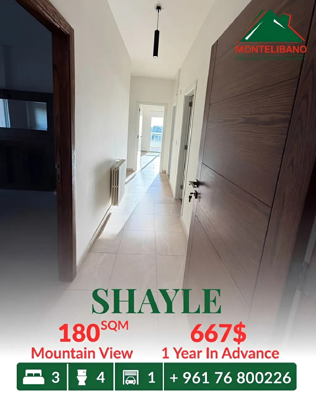 Apartment for rent in Sehayleh