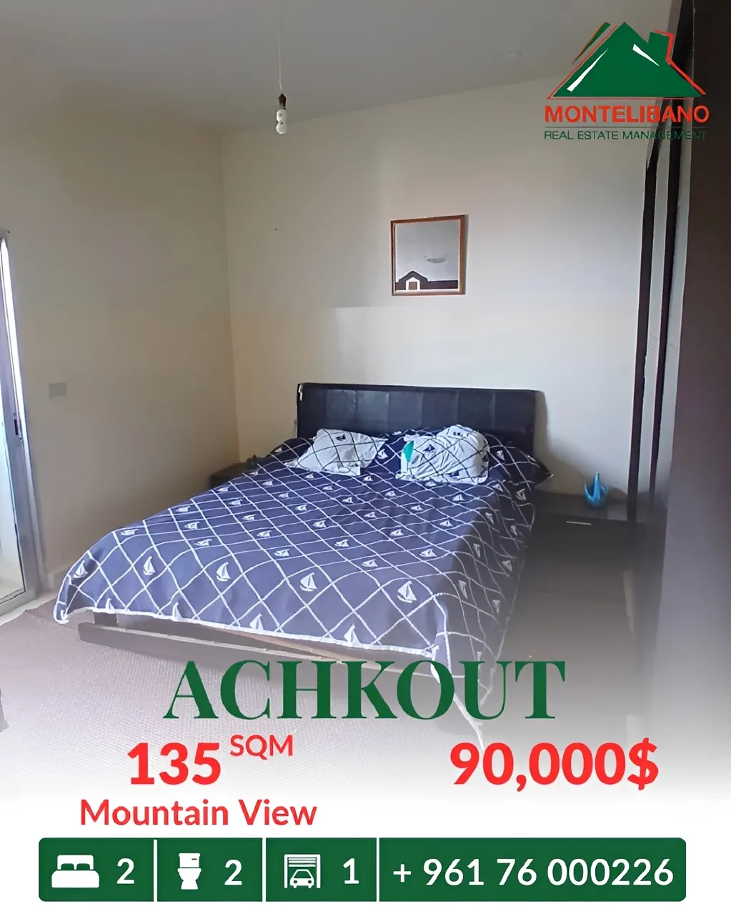 Apartment for sale in Ashqout, Lebanon