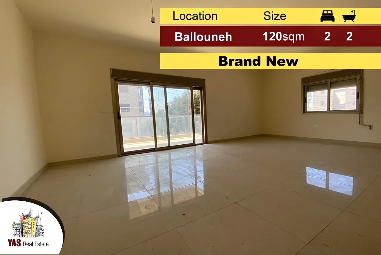 Apartment for Sale in Ballouneh - 2 bed, 2 bath