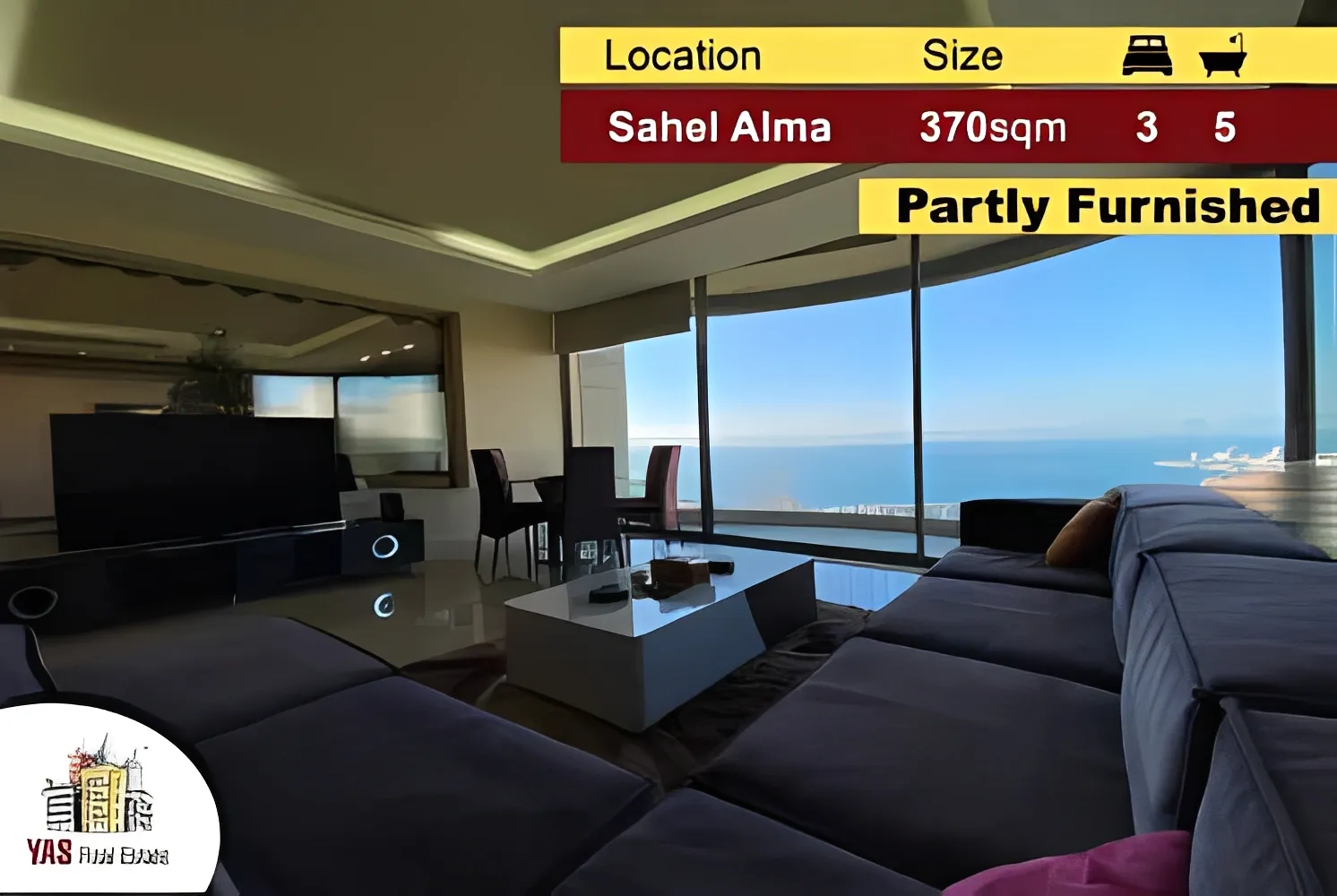 Apartment for Sale in Sahel Alma - 3 bed, 5 bath