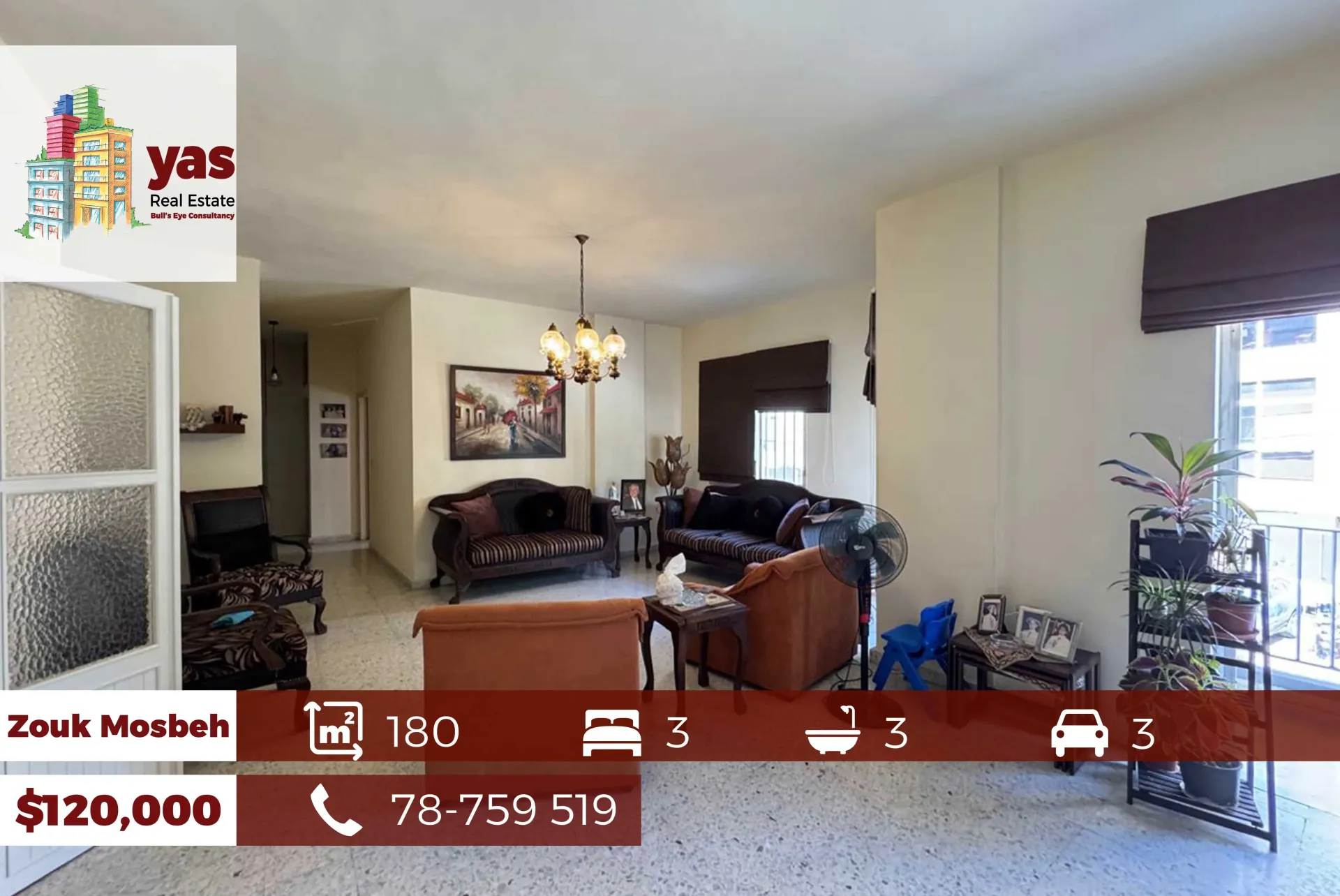 Apartment for Sale in Zouk Mosbeh