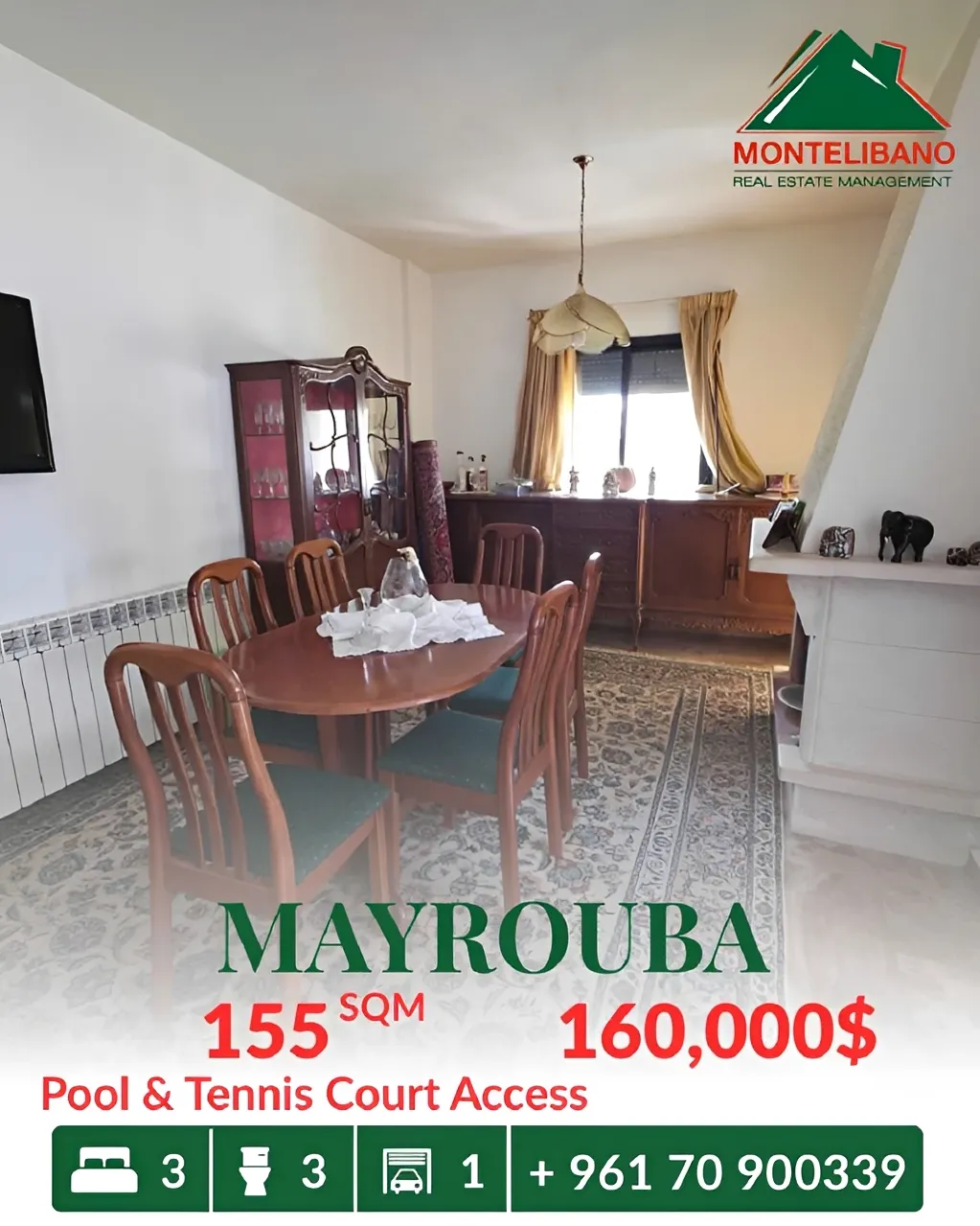 Apartment for sale in Mayrouba