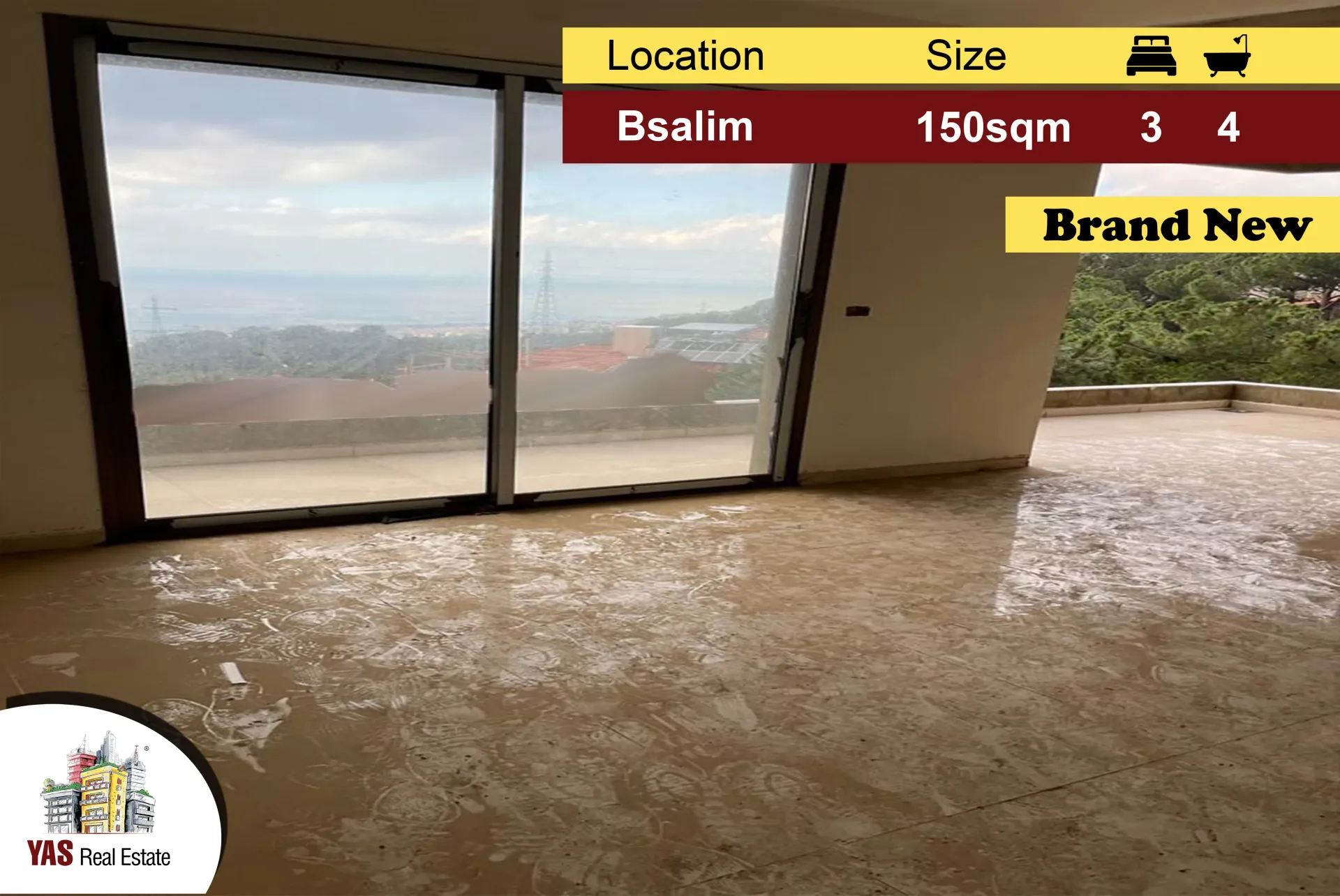 Apartment for Sale in Bsalim - 3 bed, 4 bath