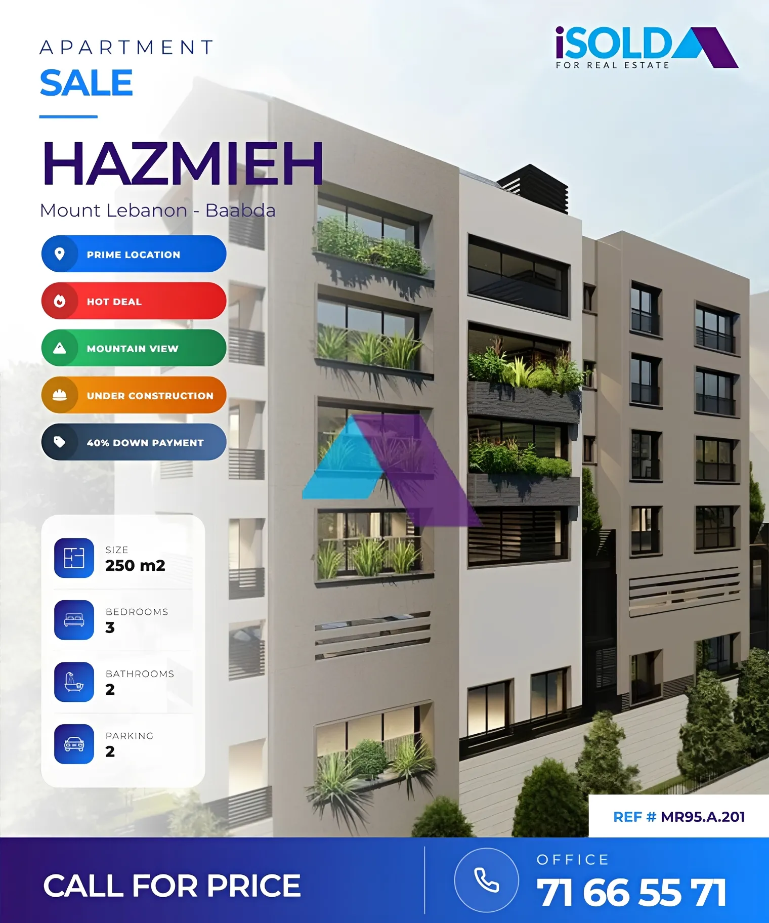 Apartment for sale in Hazmieh