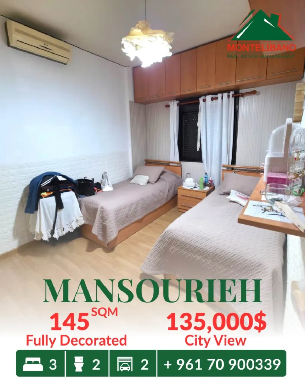 Apartment for sale in Mansourieh, Lebanon