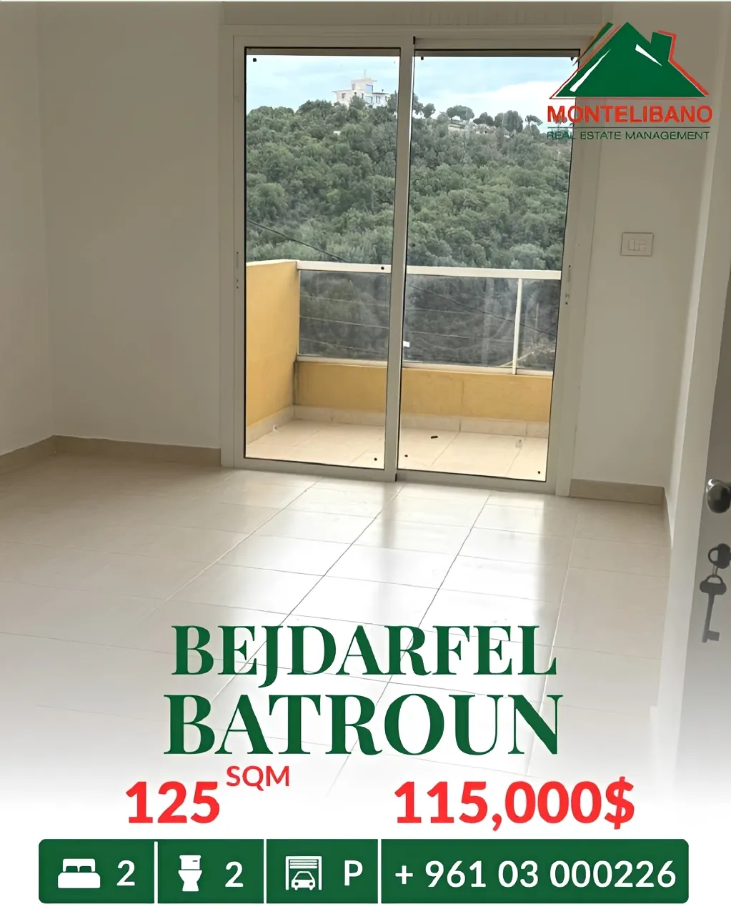 Apartment for sale in Bejdarfil, Lebanon - 2 bed, 2 bath