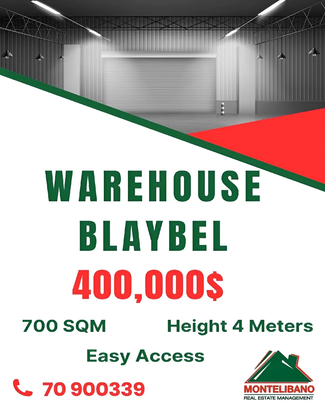 Warehouse for sale in Blaybel, Lebanon