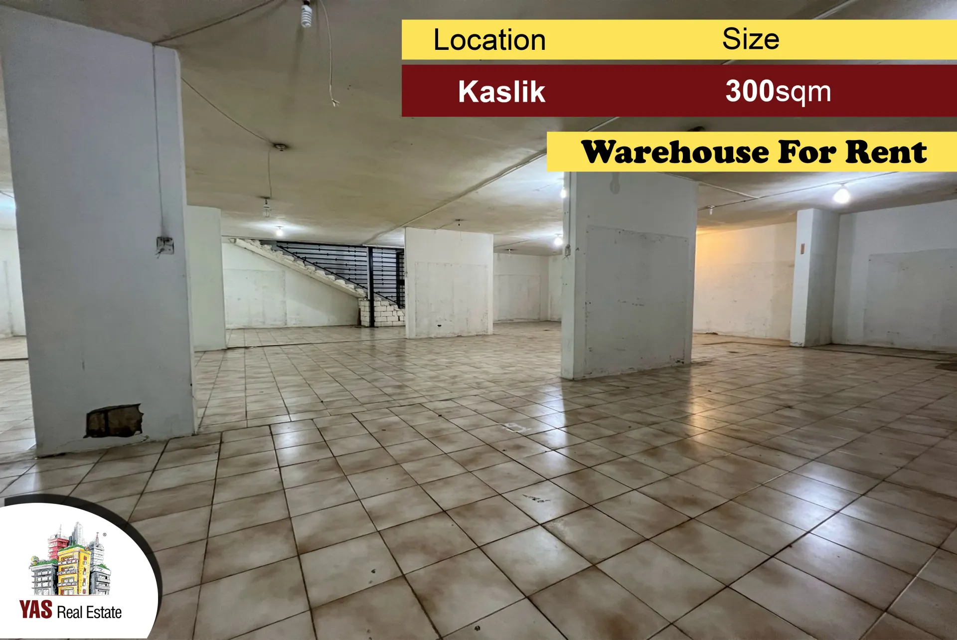 Warehouse for rent in Kaslik