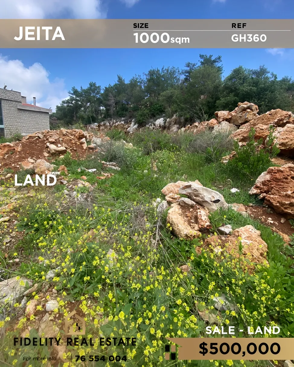 Residential Land for sale in Jeita, Lebanon