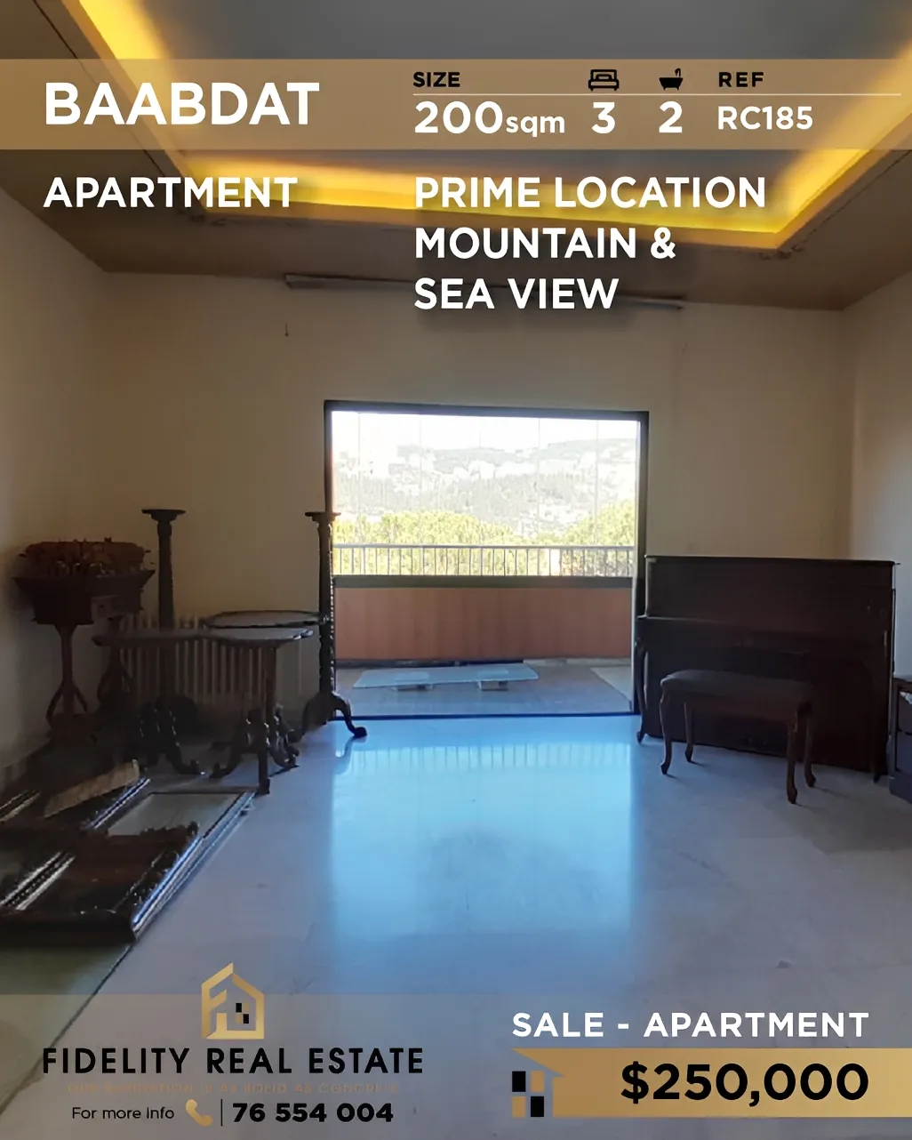 Apartment for sale in Baabdat, Lebanon