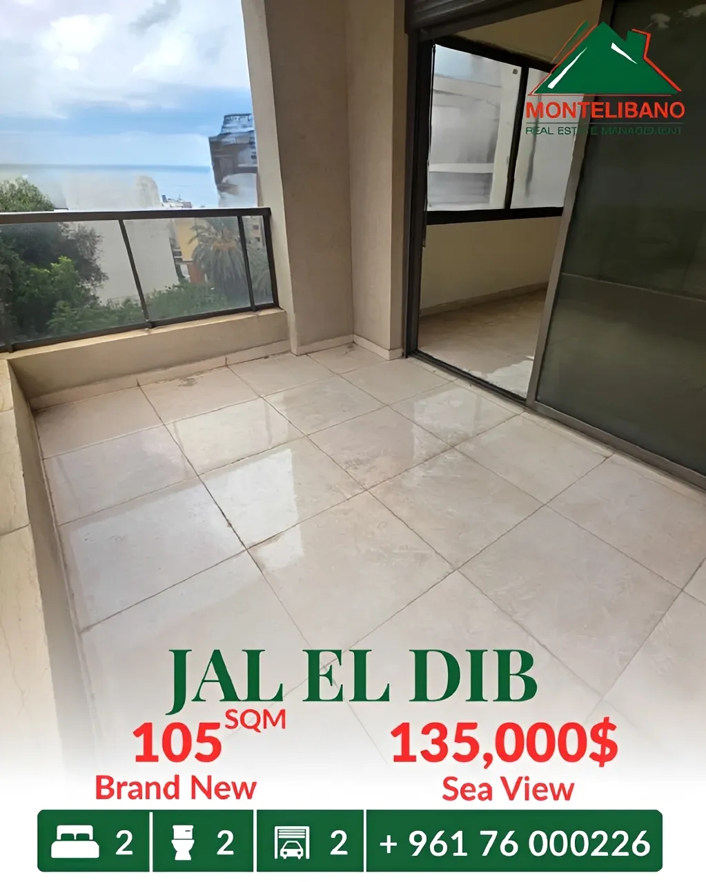 Apartment for sale in Jal El Dib