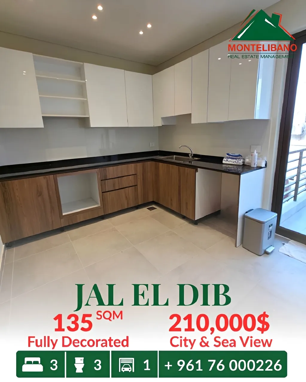 Apartment for sale in Jal El Dib