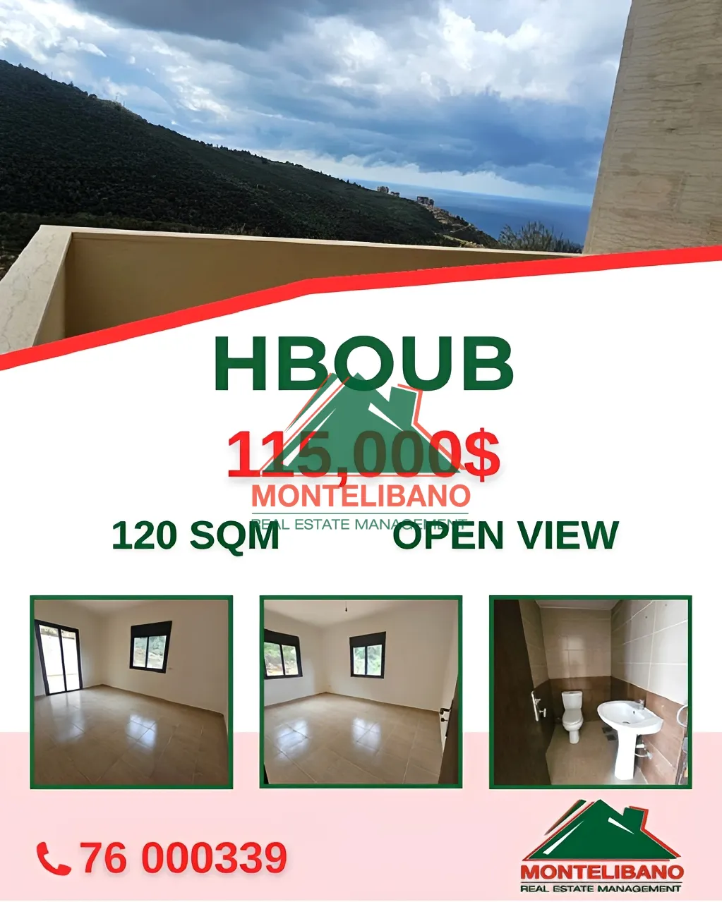Apartment for sale in Hboub, Lebanon