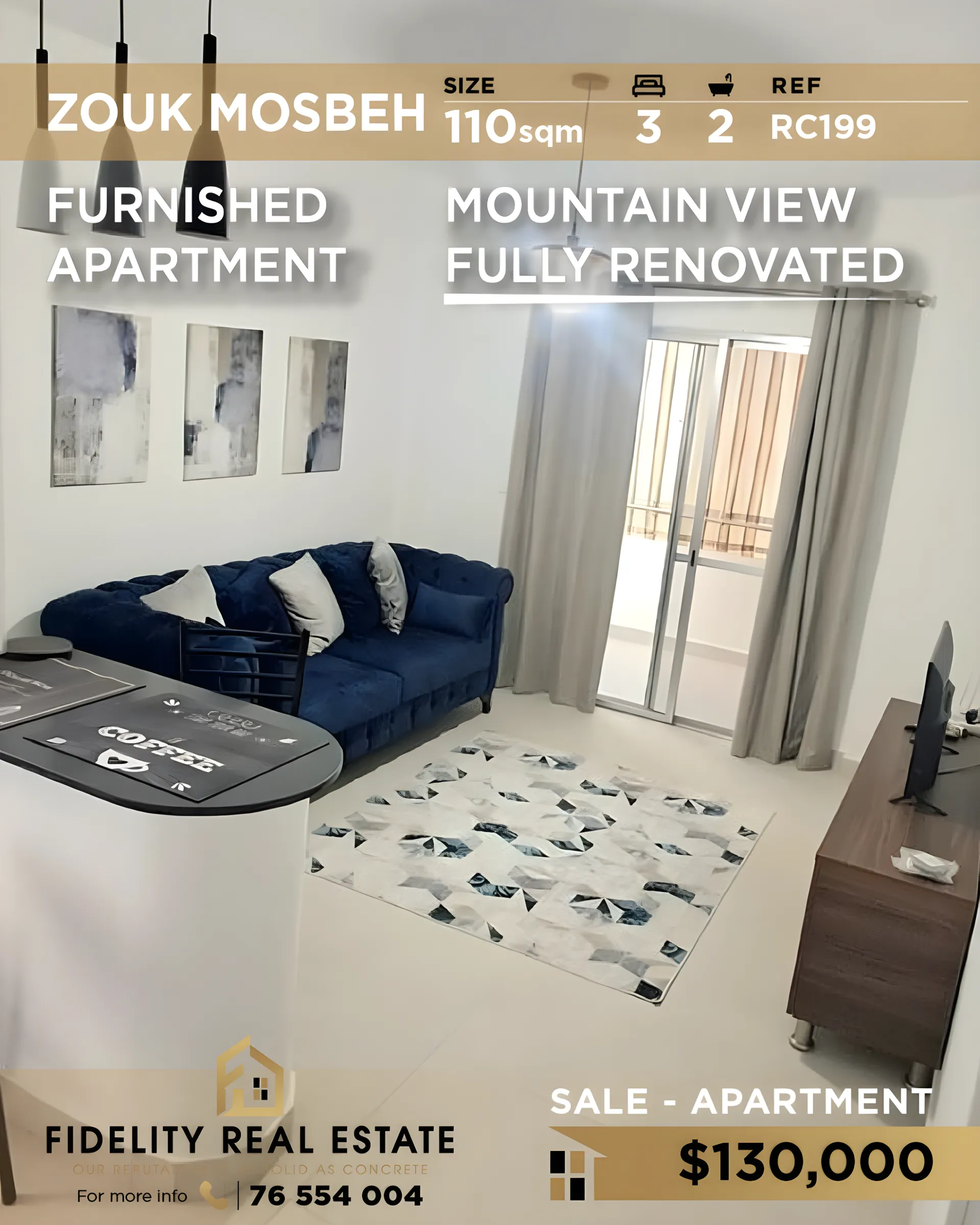 Apartment for sale in Zouk Mosbeh, Lebanon
