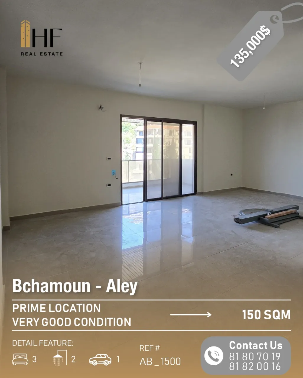 Apartment for sale in Bchamoun