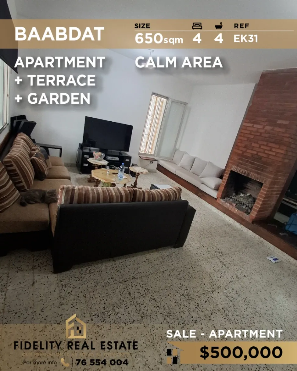 Apartment for sale in Baabdat, Lebanon