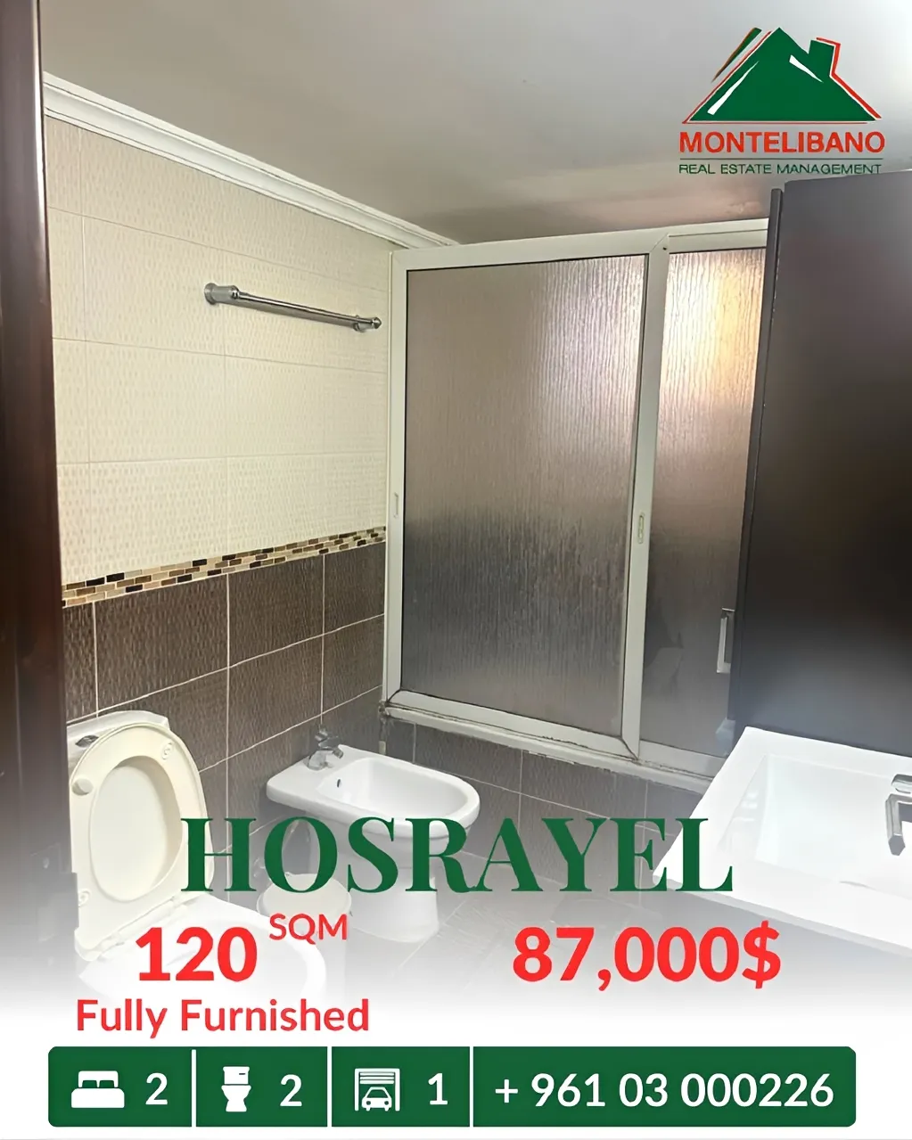 Apartment for sale in Hosrayel, Lebanon