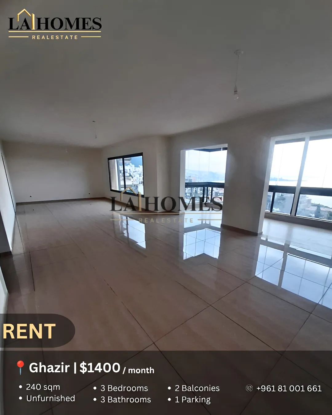 Apartment for rent in Ghazir
