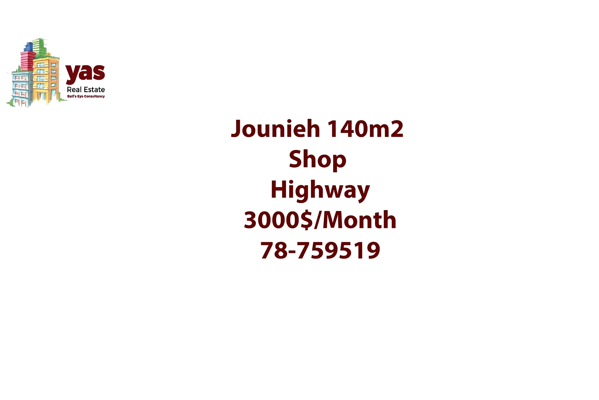 Office for Rent in Jounieh