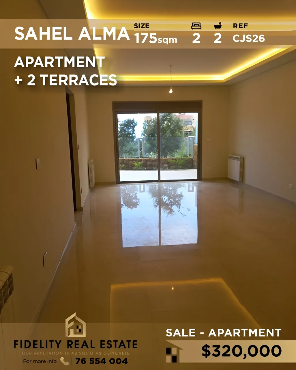 Apartment for sale in Sahel Aalma, Lebanon - 2 bed, 2 bath