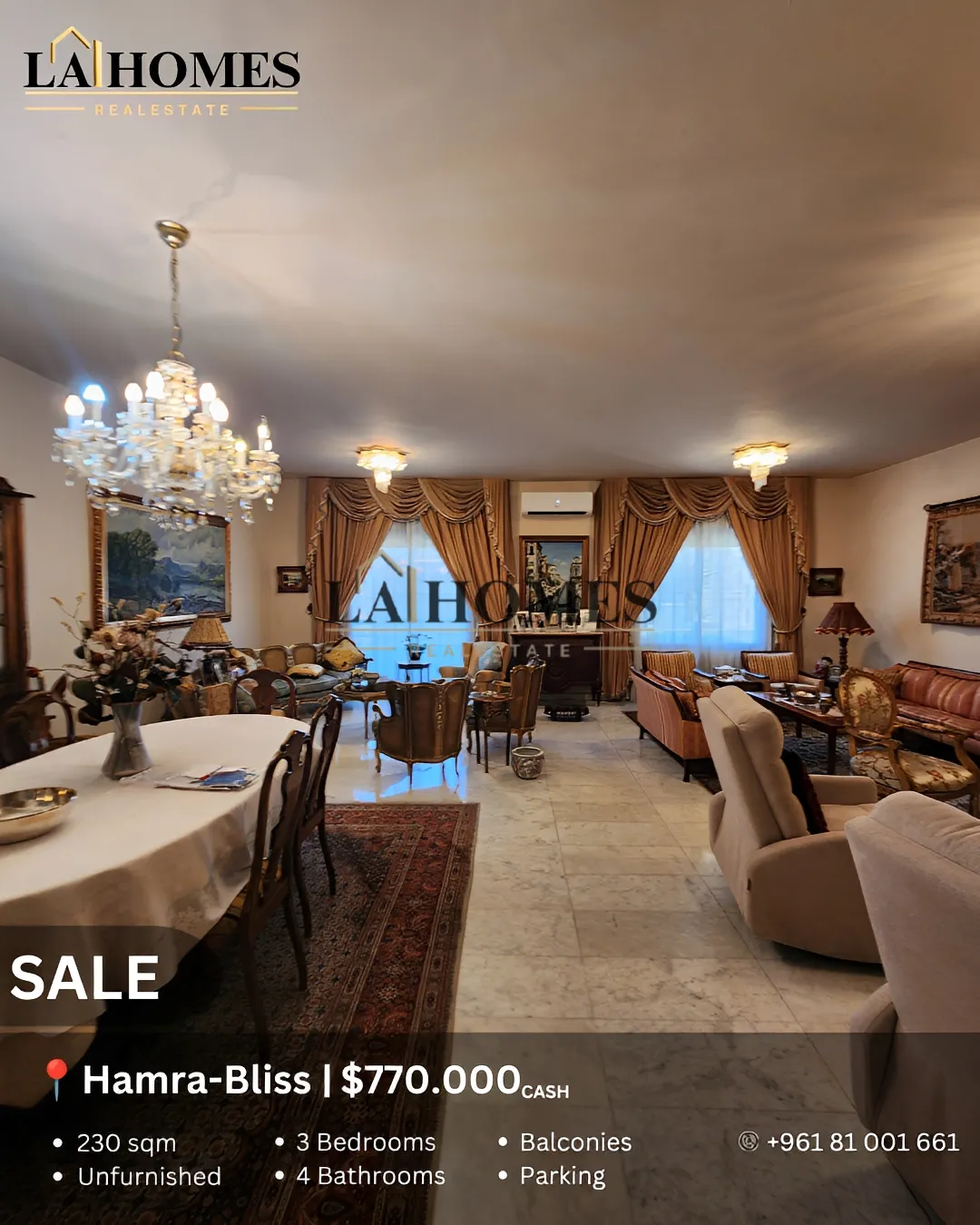 Apartment for sale in Hamra