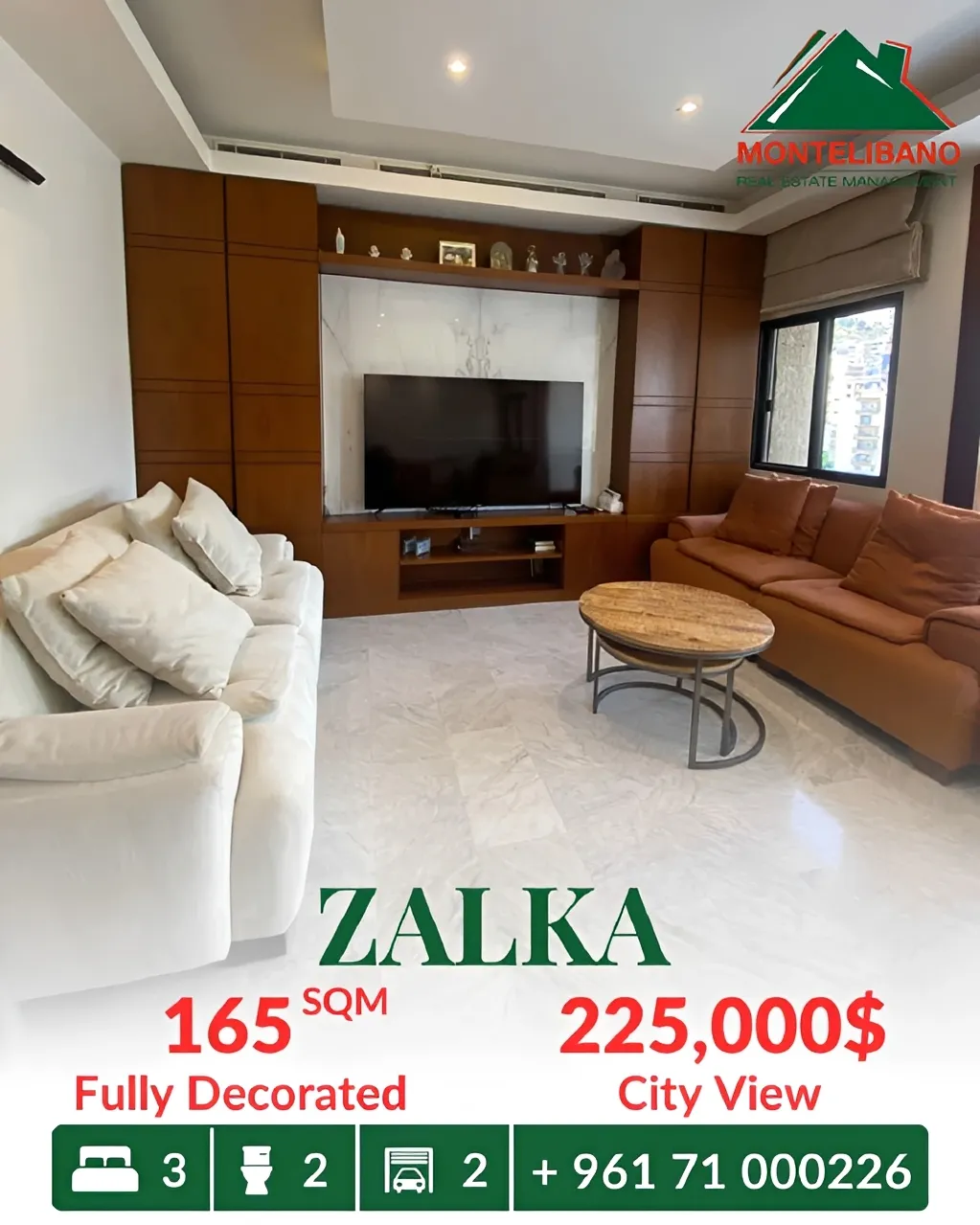 Apartment for sale in Zalqa, Lebanon