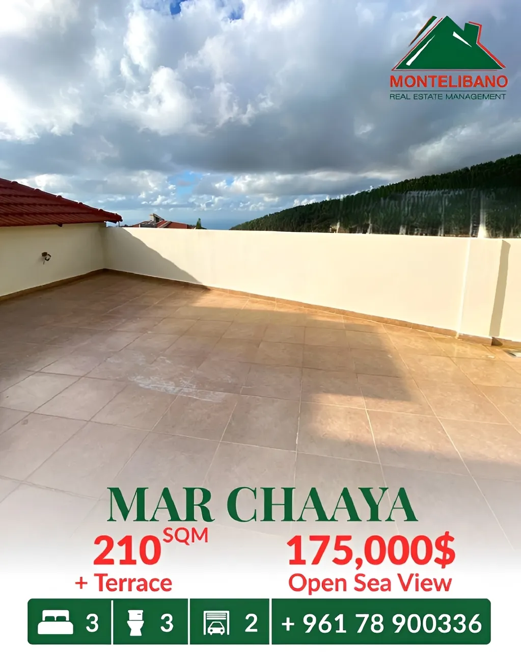 Duplex for sale in Mar Chaaya - 3 bed, 3 bath
