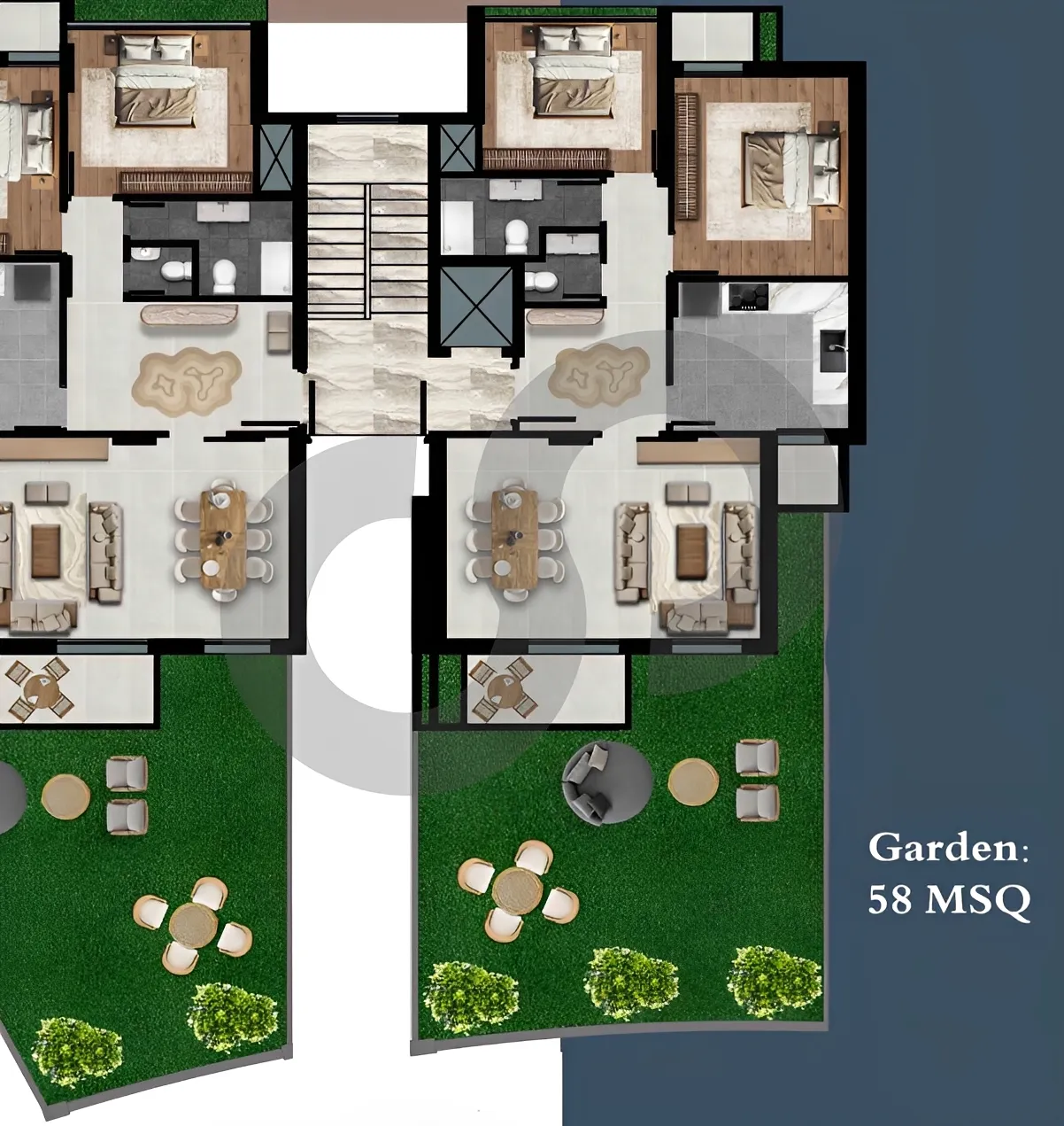 Apartment for Sale in Btouratij - 2 bed, 2 bath